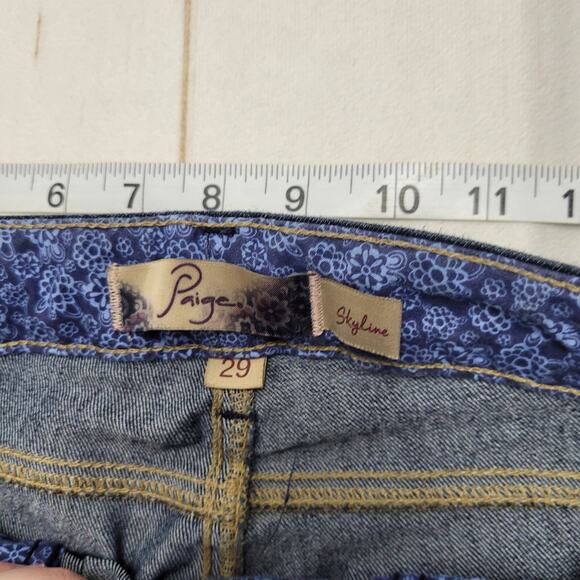 Paige Skyline bootcut boot dark wash vintage y2k jeans - Picture 5 of 9